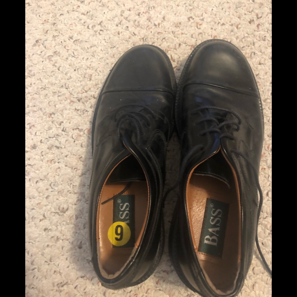 Bass Men’s Black Dress Shoes Size 9